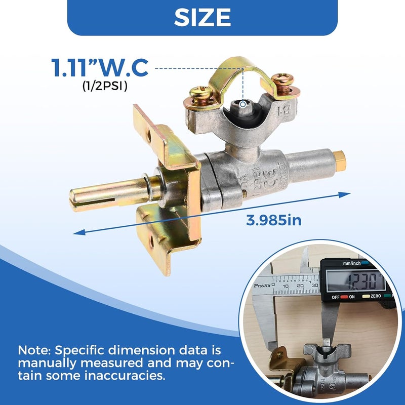 DRELD Blackstone 36 Griddle Burner Valve for Blackstone 36 Inch 1554 1863 1825 1818, Replacement for Blackstone Grill Parts Replacement Gas Valve (2 Pack) - Image 4